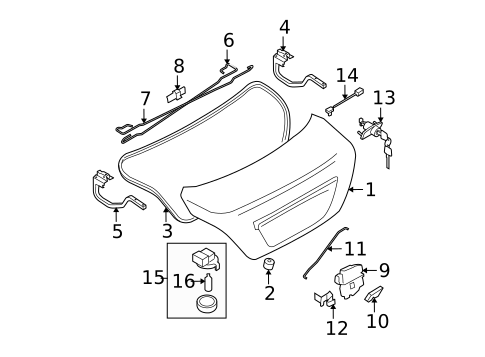 Lid & Components for 2010 Nissan Versa #0