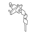 H4660EL40B - : Cylinder &amp; Keys for Nissan: Versa Image