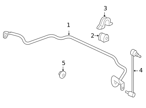Stabilizer Bar & Components for 2011 Acura MDX #1