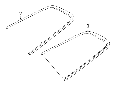 Glass & Hardware for 2025 Volvo V60 #0
