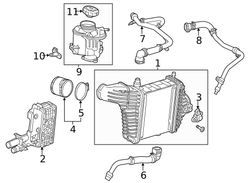 Intercooler for 2016 Mercedes-Benz CLA45 AMG #0