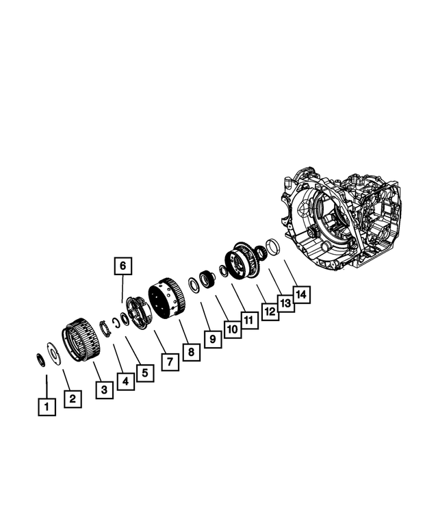 4412209 - 62TE; 6-Speed; Automatic Transaxle: Thrust Bearing for Mopar Image image