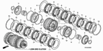 22510RCLA02 - Transmission - Automatic: GUIDE, CLUTCH (1-3) for Honda Image