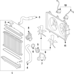 163610D020 - Cooling System: Fan Blade for Toyota Image