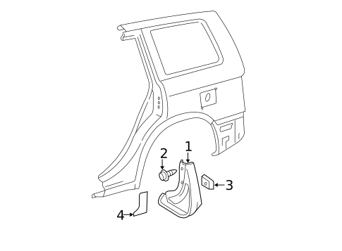 Exterior Trim - Quarter Panel for 2006 Toyota Highlander #0