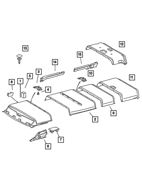 Headliner and Visor for 2006 Dodge Sprinter 3500 #2
