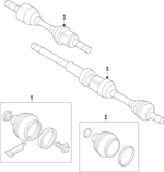 32339711 - Front Drive Axle: Inner Cv Joint Boot for Volvo Image