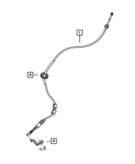 4641755AB - Automatic Transaxle 3 Speed: Gearshift Control Cable for Mopar Image