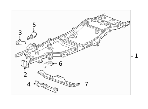 Frame & Components for 2009 Hummer H3T #0