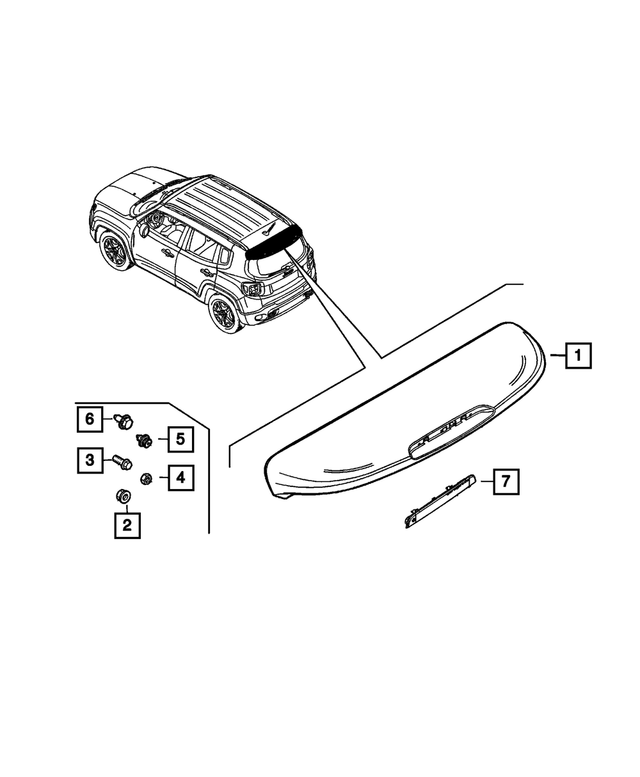 68121361AA - Exterior Ornamentation: Hex Flange Head Bolt for Mopar Image
