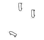 99755189501 - Body: Seat Cushion Clip for Porsche: 911 Image