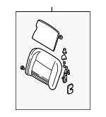 99652201105G10 - Body: Seat Back Assembly for Porsche: 911 Image