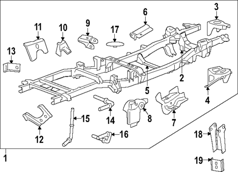 Frame & Components for 2016 Ram 3500 #1