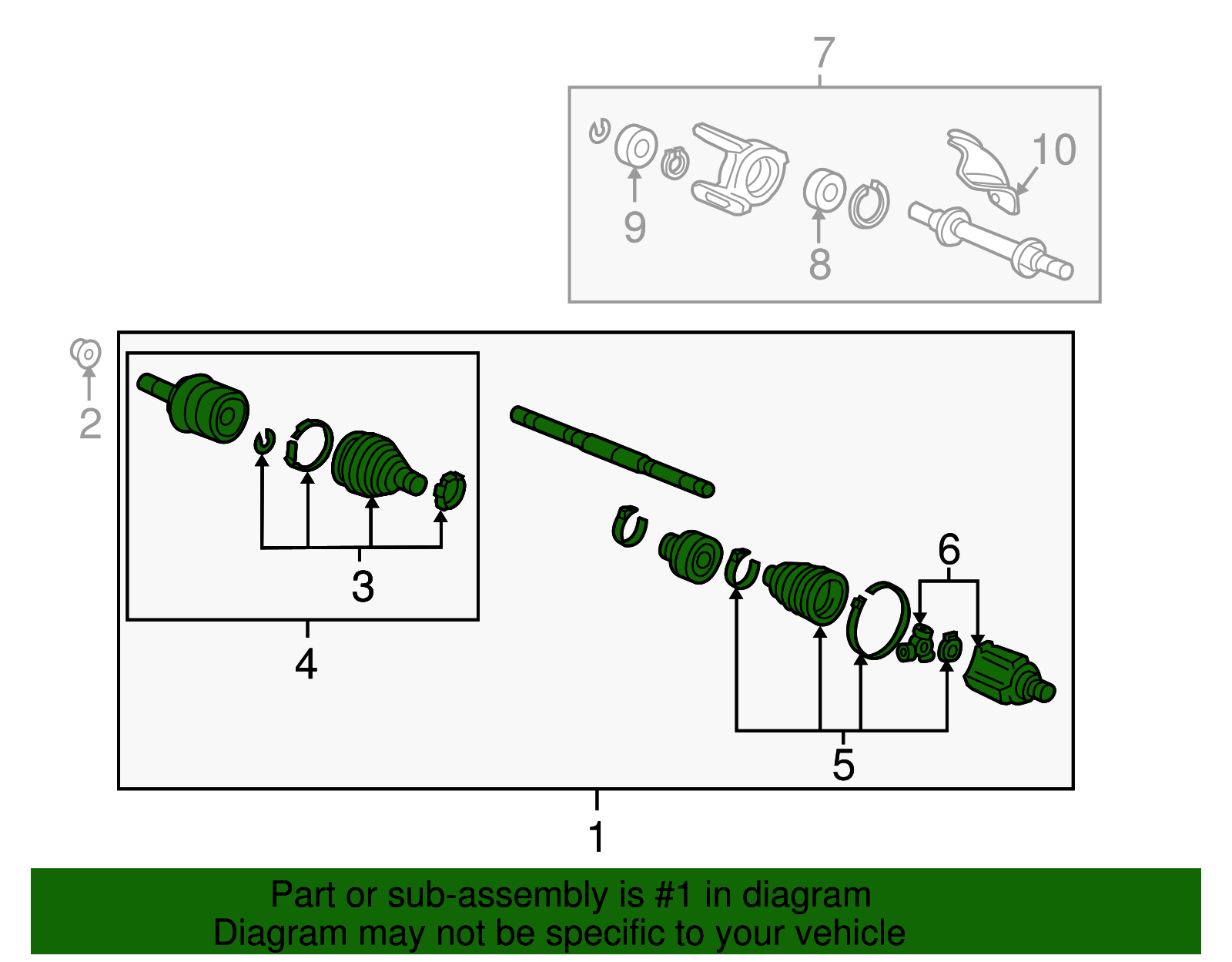 44306-TR4-A94 - Axle Assembly 2012-2015 Honda Civic | Honda Parts Online