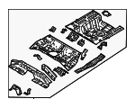 65510GG000 - Body: Floor Pan Assembly for Kia Image