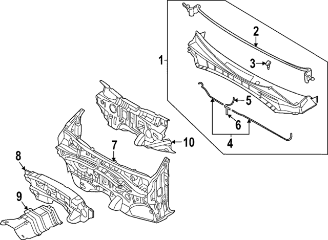 84120K5000 - : Engine Compartment Insulation for Hyundai Image