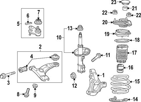 Suspension Components for 2023 Toyota Prius #0