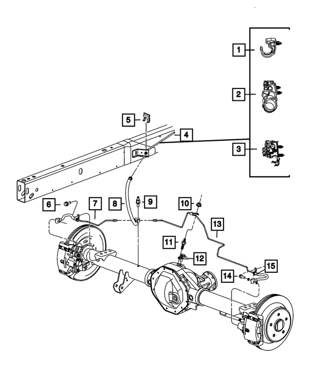 68209815AF - : Brake Tube, Left for Mopar Image