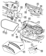 4814648 - Body Sheet Metal Except Doors: Deck Lid Plug for Mopar Image