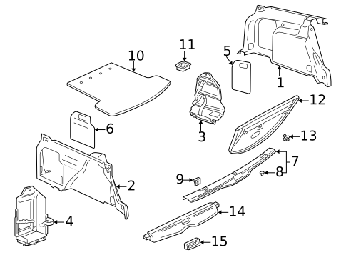 Interior Trim - Rear Body for 2001 Volkswagen Passat #6