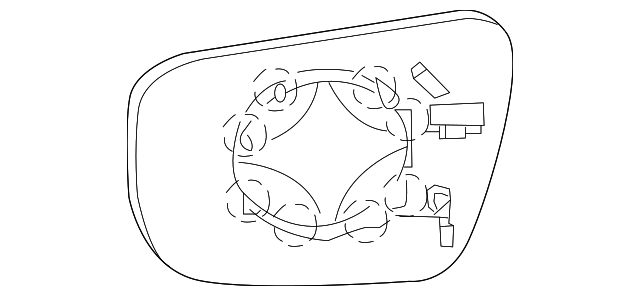 Genuine Exterior Door Mirror Glass (rh) (z52 R52 T32) - 96365