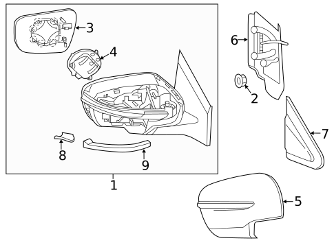Mirrors for 2024 Nissan Murano #0