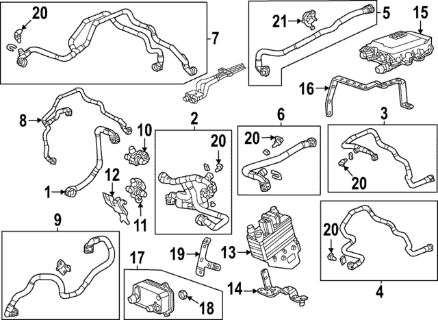 85576738 - : Part# 85576738 F (S)Hose for GMC: Hummer EV Pickup, Hummer EV SUV Image