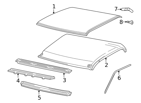Roof for 1999 Chevrolet C2500 #2