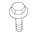 90501SM4003 - Body: Front Bracket Bolt for Honda: Accord, Accord Crosstour, CR-V, Crosstour, Element, Odyssey Image