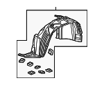 74101SCVA80 - Body: Fender Liner for Honda: Element Image