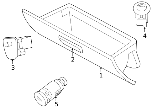 Glove Box for 2008 Chrysler 300 #0