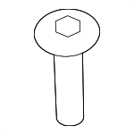 8A5Z5421999AA - Body: Lock Knob Bezel for Lincoln: MKS Image