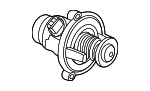 11537586885 - Cooling System: Thermostat for BMW: 530i, 540i, 545i, 550i, 550i GT, 550i GT xDrive, 550i xDrive, 645Ci, 650i, 650i Gran Coupe, 650i xDrive, 650i xDrive Gran Coupe, 745i, 745Li, 750i, 750i xDrive, 750Li, 750Li xDrive, 760i, 760i xDrive, 760Li, Alpina B6 xDrive Gran Coupe, Alpina B7, Alpina B7 xDrive, Alpina B7L, Alpina B7L xDrive, Alpina XB7, M2, M3, M4, M5, M5 Touring, M6, M6 Gran Coupe, M760i xDrive, M8, M8 Gran Coupe, X3, X4, X5, X6, X7, XM Image