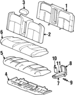 16733241 - Body: Pad Assembly for Oldsmobile: Aurora Image