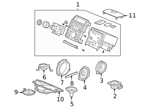 Sound System for 2007 Acura RL #0