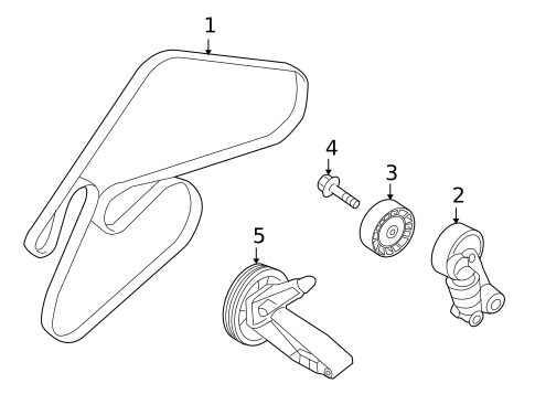Belts & Pulleys for 2011 Hyundai Veracruz #0