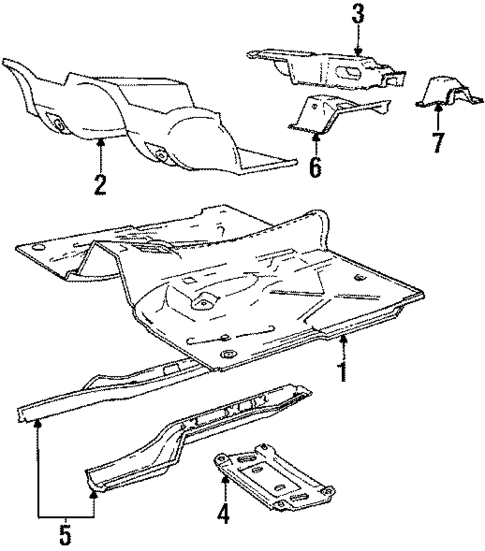 Floor Pan for 1987 Volvo 740 #0