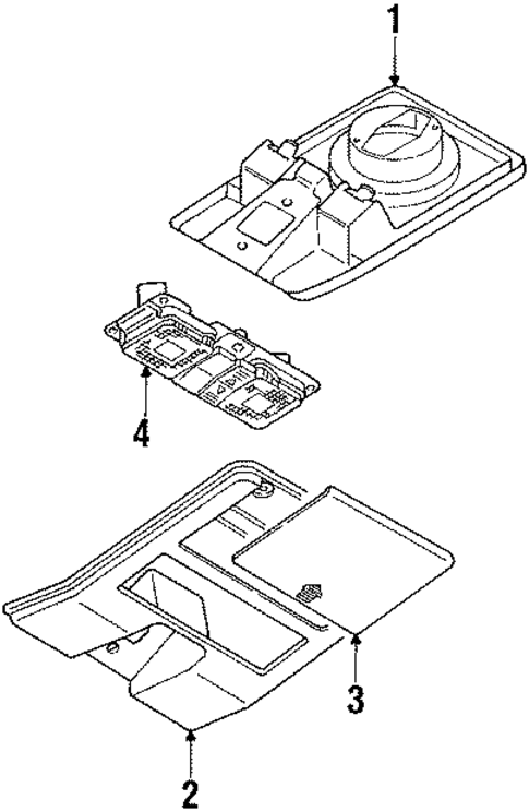 Overhead Console for 1988 Mazda 323 #0