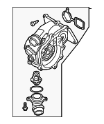 6K121111P - Cooling System: Thermostat Unit for Volkswagen: Beetle, Jetta, Passat Image