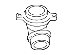 6K121121E - Cooling System: Thermostat Housing for Volkswagen: Beetle, Jetta, Passat Image