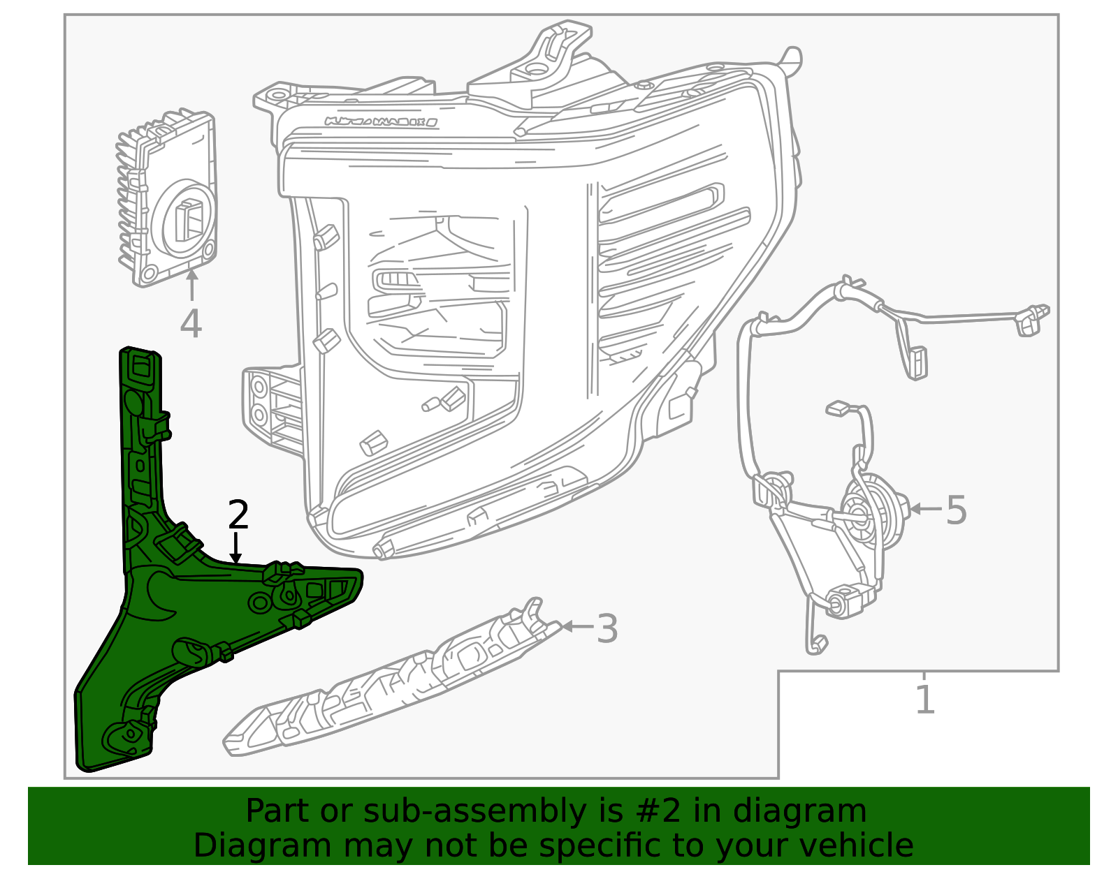 2022-2026 GMC Inner Bracket 85543199 GM | GMPartsDirect.com