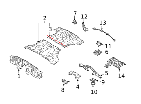Floor Pan for 2003 INFINITI FX35 #0