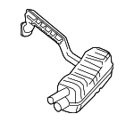 98111132201 - : Muffler &amp; Pipe for Porsche: Cayman Image