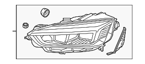 8W6941774F - : Composite Headlamp for Audi: A5 Quattro, A5 Sportback, S5, S5 Sportback Image