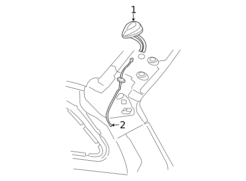 Antenna & Radio for 2009 Dodge Durango #1