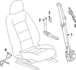 26546013 - : Buckle for Chevrolet: Equinox | GMC: Terrain Image