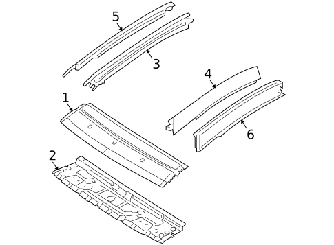 Windshield Header & Components for 2009 Smart Fortwo #0