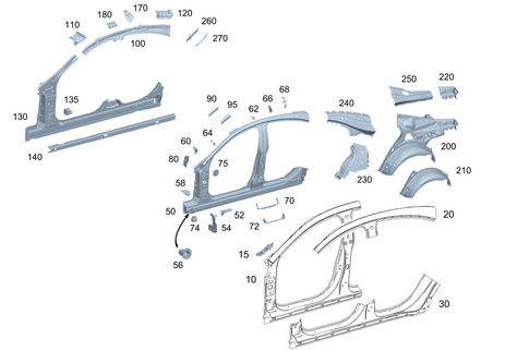 Side Panels for 2020 Mercedes-Benz CLS53 AMG #0