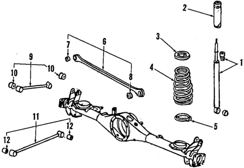 Rear Suspension for 1986 Honda Civic #4