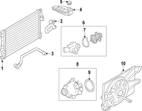 Water Pump for 2017 Ford Escape #1